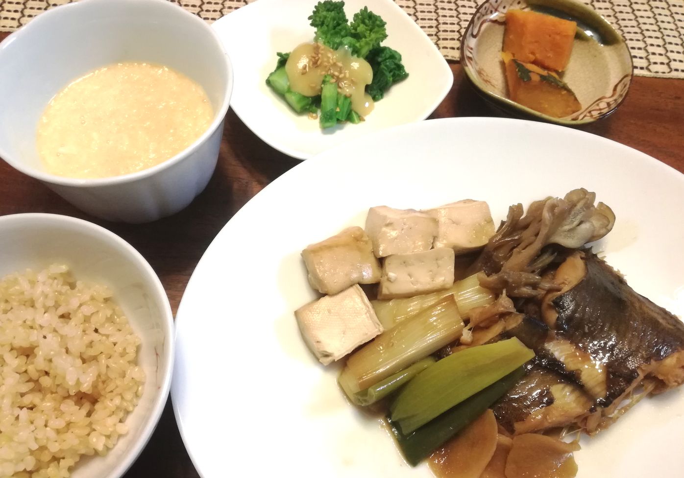 カレイの煮付けと炊き合わせ ふくろうママのお料理ノート