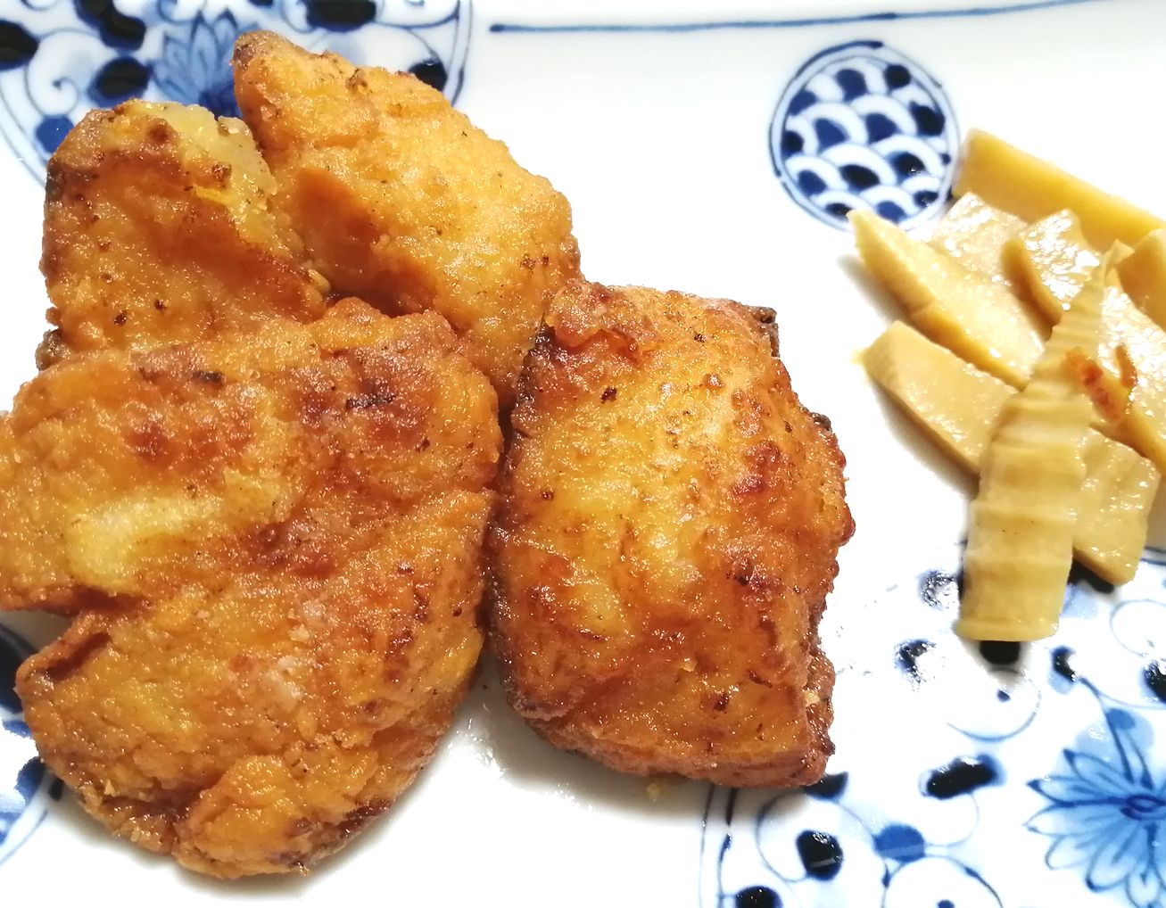 タラの竜田揚げ マカロニと白菜とシーチキンのシチュー ふくろうママのお料理ノート